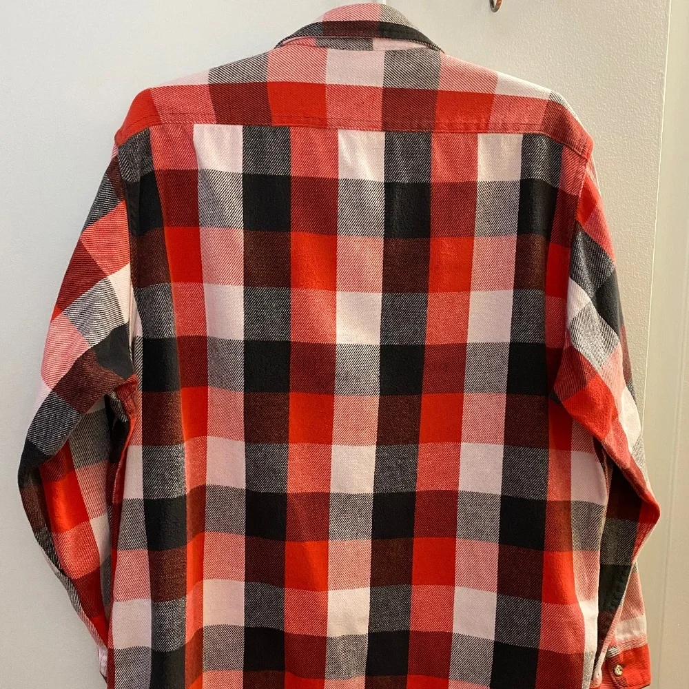 Gander Mountain Red Black White Flannel Shirt - Size XL - Picture 5 of 7